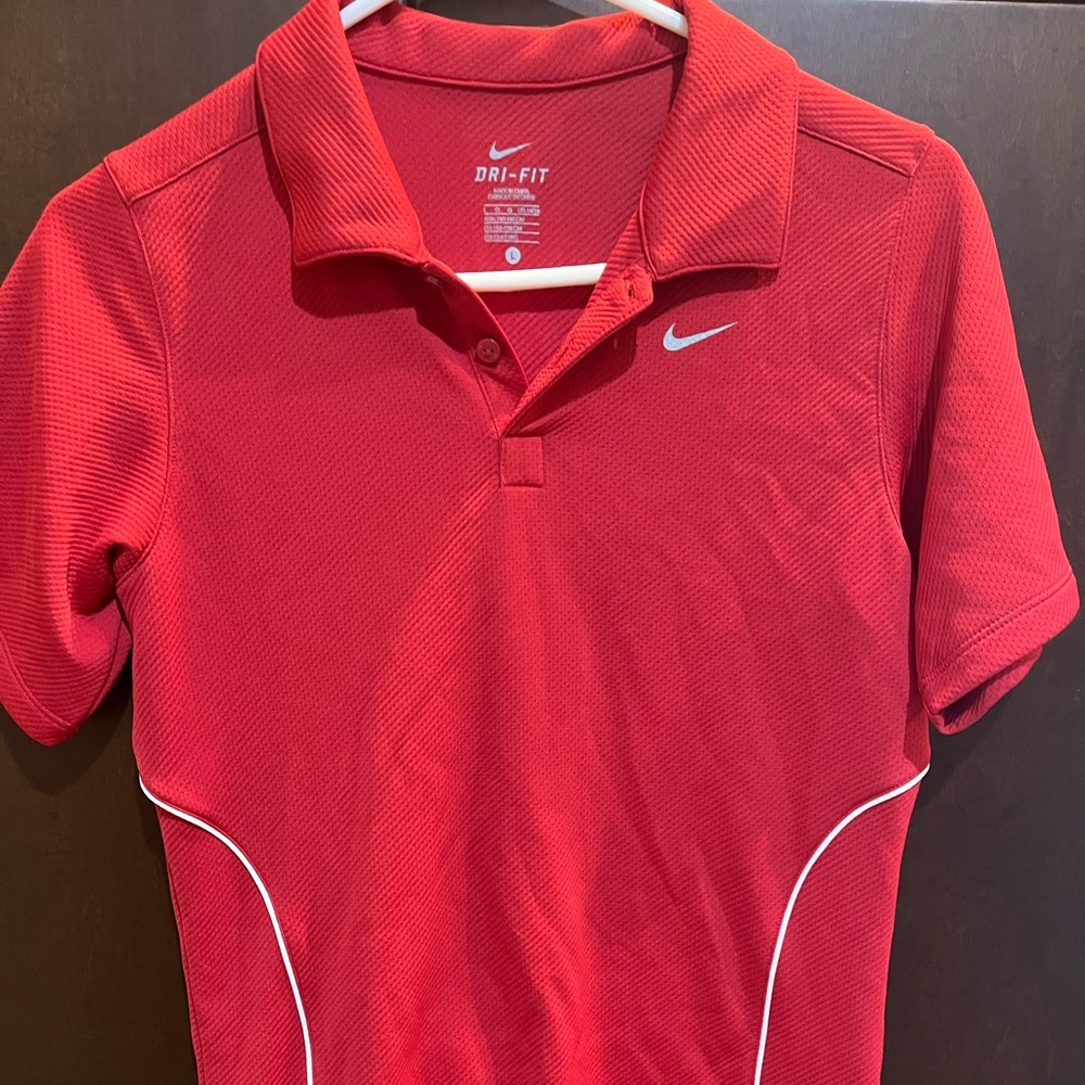 Ladies Nike golf polo red medium